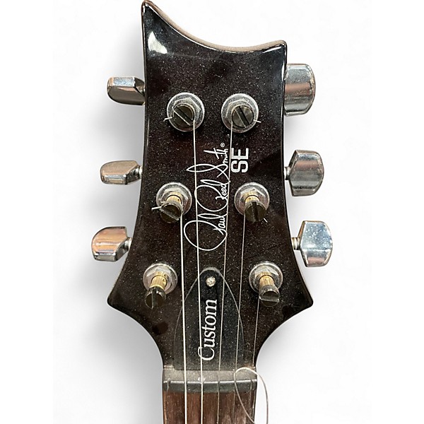 Used PRS SE Custom 24 Black and Gold Solid Body Electric Guitar
