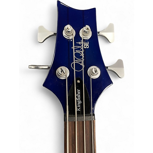 Used PRS SE Kingfisher Aqua Electric Bass Guitar