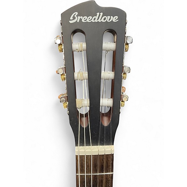 Used Breedlove Discovery Concert Cutaway Nylon Natural Classical Acoustic Electric Guitar