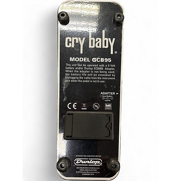 Used Dunlop GCB95 Original Crybaby Wah Effect Pedal
