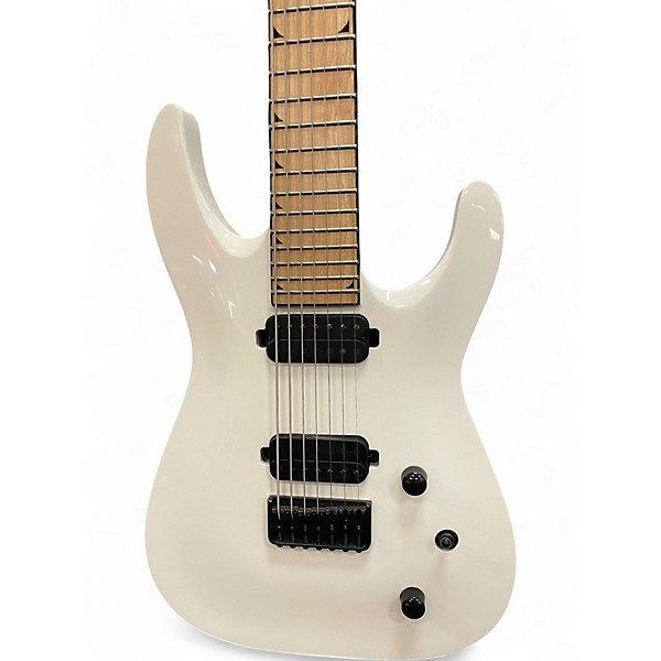 Used Jackson X Series SLATHX-M 3-7 Soloist WHITE Solid Body Electric Guitar