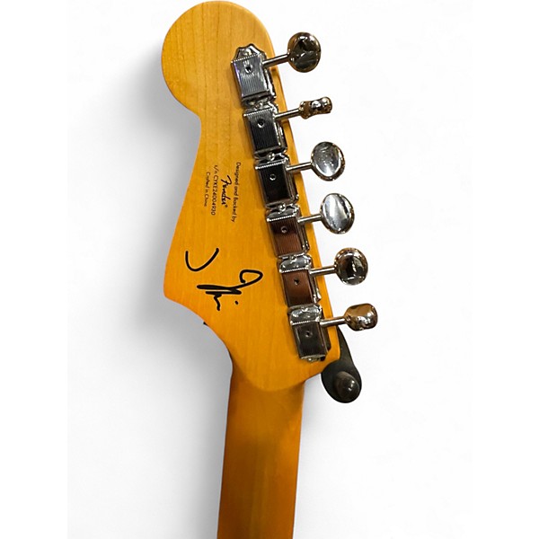 Used Squier J Mascis Jazzmaster Cream Solid Body Electric Guitar