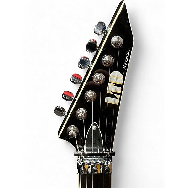 Used ESP LTD M1 CUSTOM Black Solid Body Electric Guitar