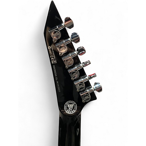 Used ESP LTD M1 CUSTOM Black Solid Body Electric Guitar