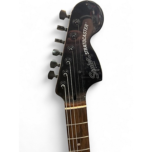 Used Squier Affinity Stratocaster Black Solid Body Electric Guitar