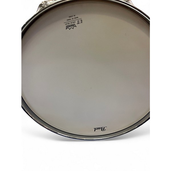 Used Erie Drum Co 14X5.5 TIGER MAPLE SNARE Worn Natural Drum