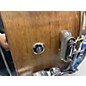 Used Erie Drum Co 14X5.5 TIGER MAPLE SNARE Worn Natural Drum