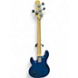 Used Sterling by Music Man Sub 4 Trans Blue Electric Bass Guitar