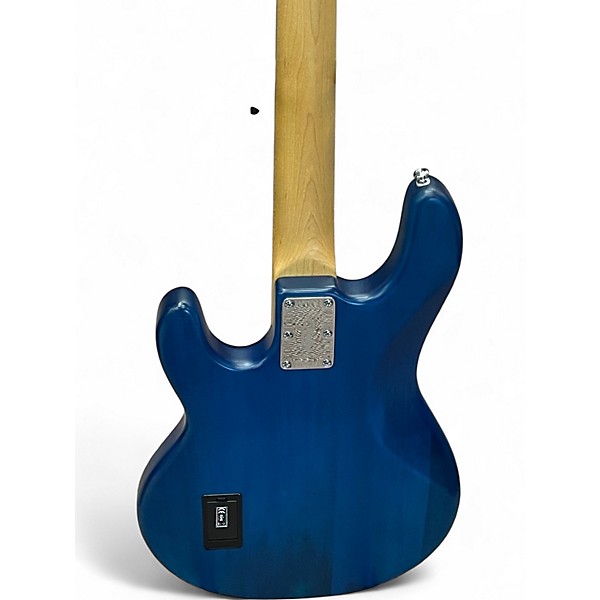 Used Sterling by Music Man Sub 4 Trans Blue Electric Bass Guitar