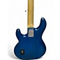 Used Sterling by Music Man Sub 4 Trans Blue Electric Bass Guitar