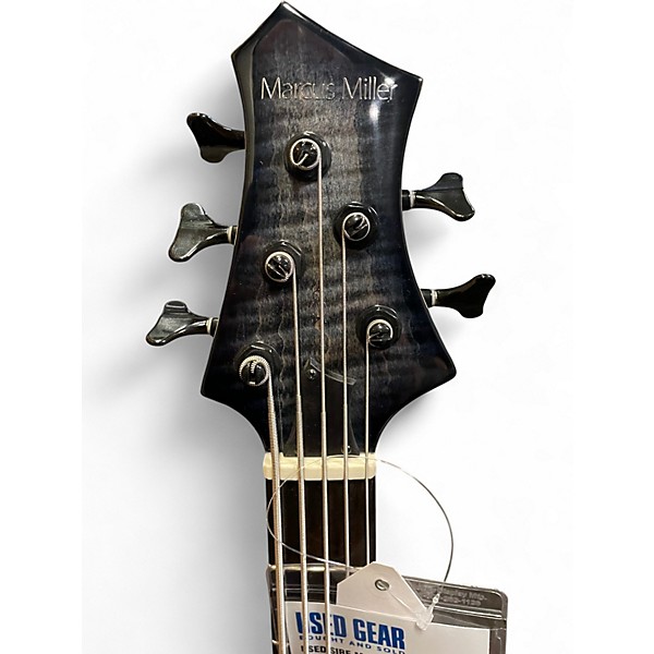 Used Sire Marcus Miller M7 Swamp Ash 5 String Trans Black burst Electric Bass Guitar