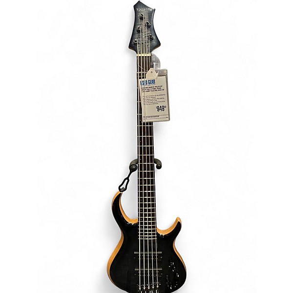 Used Sire Marcus Miller M7 Swamp Ash 5 String Trans Black burst Electric Bass Guitar