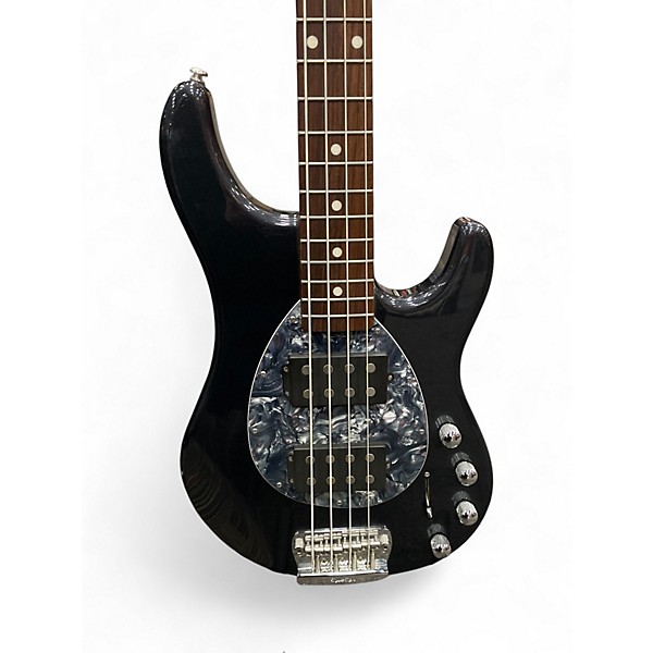 Used Ernie Ball Music Man STERLING DOUBLE BUCK METALLIC GREY Electric Bass Guitar