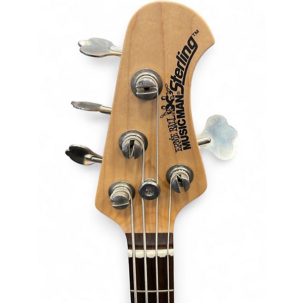 Used Ernie Ball Music Man STERLING DOUBLE BUCK METALLIC GREY Electric Bass Guitar