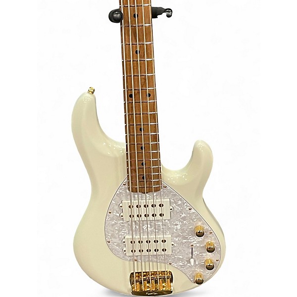 Used Ernie Ball Music Man StingRay 5 Special HH WHITE  Electric Bass Guitar