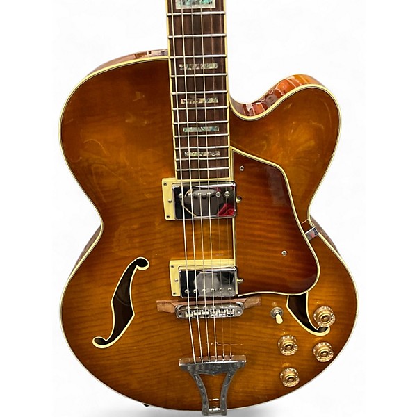 Used 2003 Ibanez AF85 AMBER BURST Hollow Body Electric Guitar
