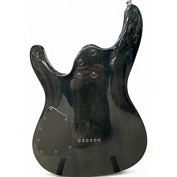 Used Ibanez S671QM QUILTED TRANSPARENT BLACK Solid Body Electric Guitar