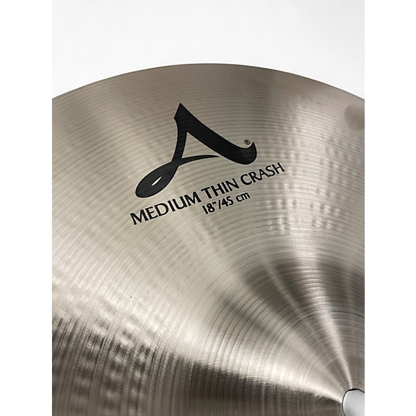 Used Zildjian 18in A Series Medium Thin Crash Cymbal