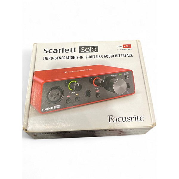 Used Focusrite Scarlett Solo Gen 3 Audio Interface