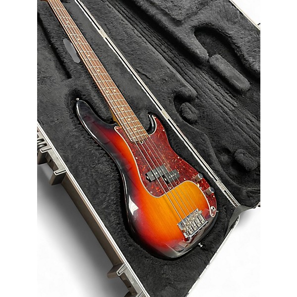 Used Fender American Standard Precision Bass V 5 String 3 Color Sunburst Electric Bass Guitar