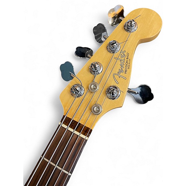 Used Fender American Standard Precision Bass V 5 String 3 Color Sunburst Electric Bass Guitar