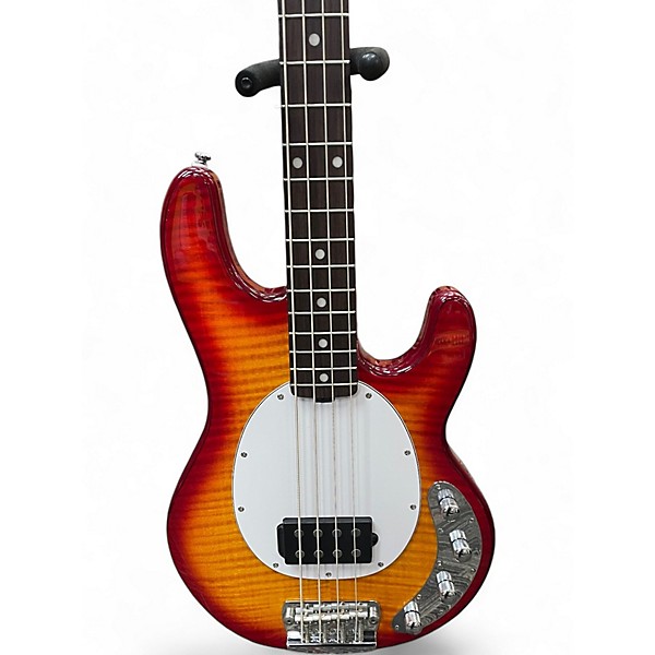 Used Sterling by Music Man ray34 flame maple cherry burst Electric Bass Guitar