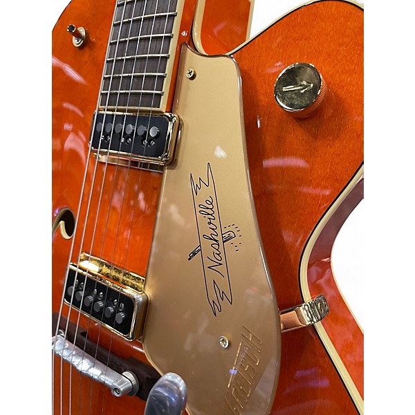 Used Gretsch Guitars G6120DSW Orange Hollow Body Electric Guitar