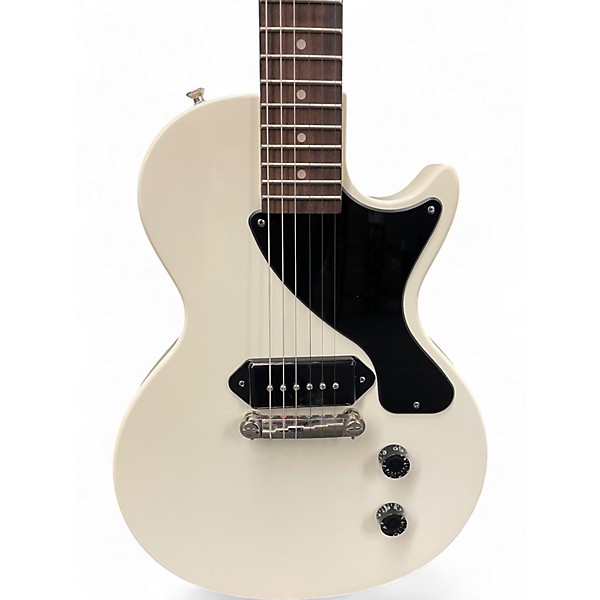Used Epiphone Les Paul Junior WHITE Solid Body Electric Guitar