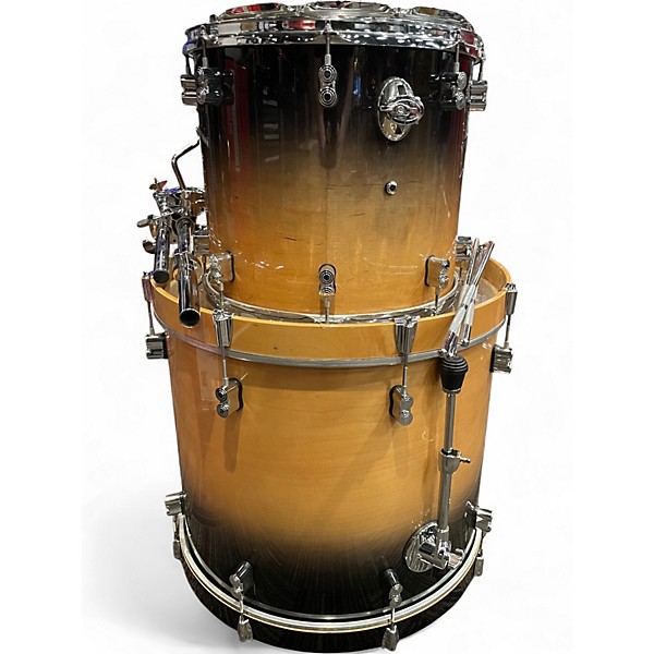 Used PDP by DW 5 Piece CONCEPT MAPLE SERIES WALNUT TO CHARCOAL FADE Drum Kit
