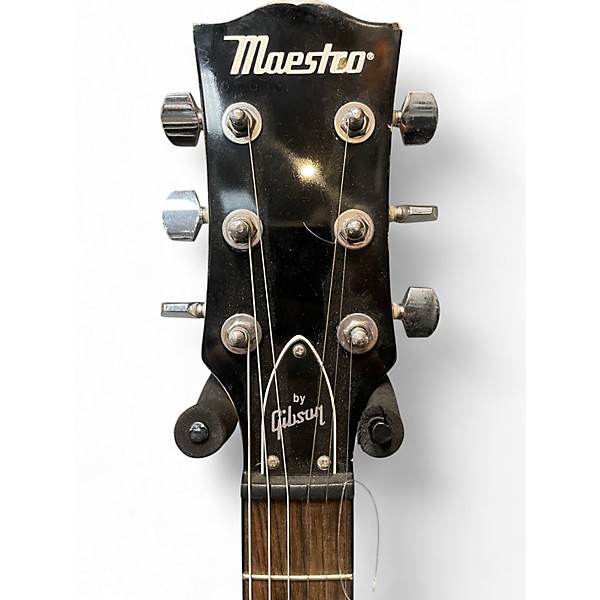 Used Maestro LES PAUL JR 2 Tone Sunburst Solid Body Electric Guitar