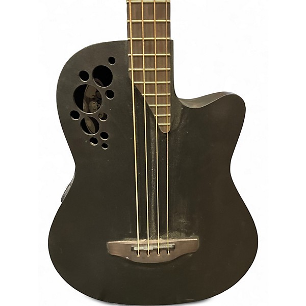 Used Ovation B778TX-5-G Black Acoustic Bass Guitar