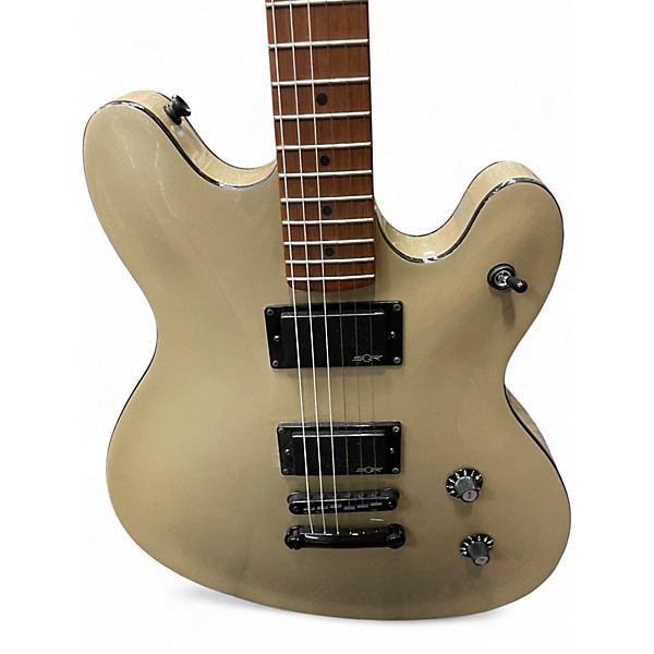 Used Squier Contemporary Active Starcaster Antique Gold Hollow Body Electric Guitar