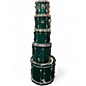 Used Yamaha 5 Piece Stage Custom Metallic Aqua Marine Drum Kit thumbnail