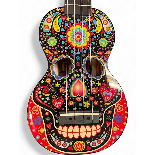 Used Mahalo MA1SKBK SKULL BLACK Ukulele