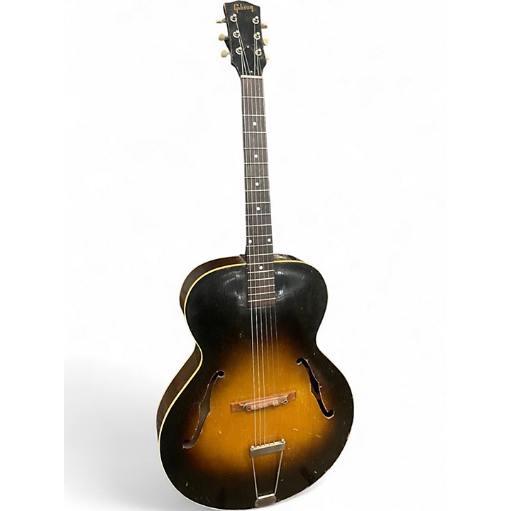 Vintage 1950s Gibson L-48 Sunburst Acoustic Guitar Sunburst