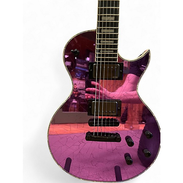 Used Jackson Pro Series Marty Friedman Signature MF-1 Purple Cracked Mirror Solid Body Electric Guitar