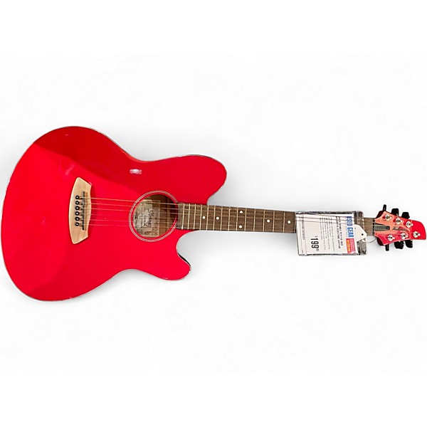 Used Ibanez TCY15E RED Acoustic Electric Guitar