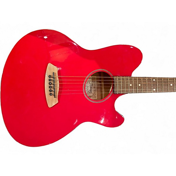 Used Ibanez TCY15E RED Acoustic Electric Guitar