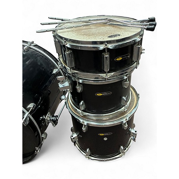 Used Sound Percussion Labs 4 Piece KCIKER 3 PIECE Black Drum Kit