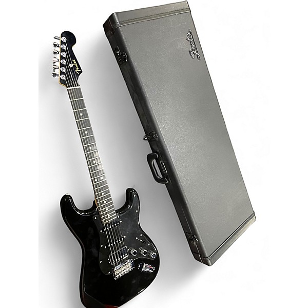 Used Fender limited edition player Black Solid Body Electric Guitar