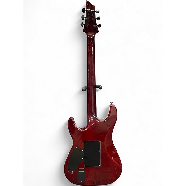 Used Schecter Guitar Research C1 Hellraiser Dark Cherry Burst Solid Body Electric Guitar