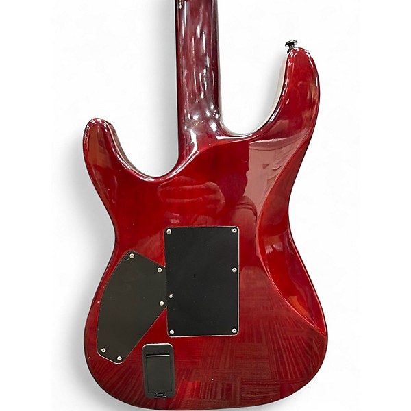 Used Schecter Guitar Research C1 Hellraiser Dark Cherry Burst Solid Body Electric Guitar
