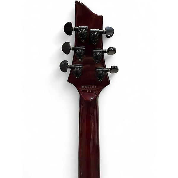 Used Schecter Guitar Research C1 Hellraiser Dark Cherry Burst Solid Body Electric Guitar