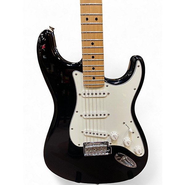 Used Fender Player Stratocaster Black Solid Body Electric Guitar