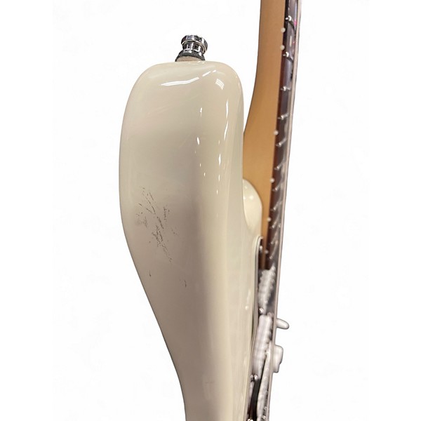 Used Fender Standard Stratocaster HSS Cream Solid Body Electric Guitar