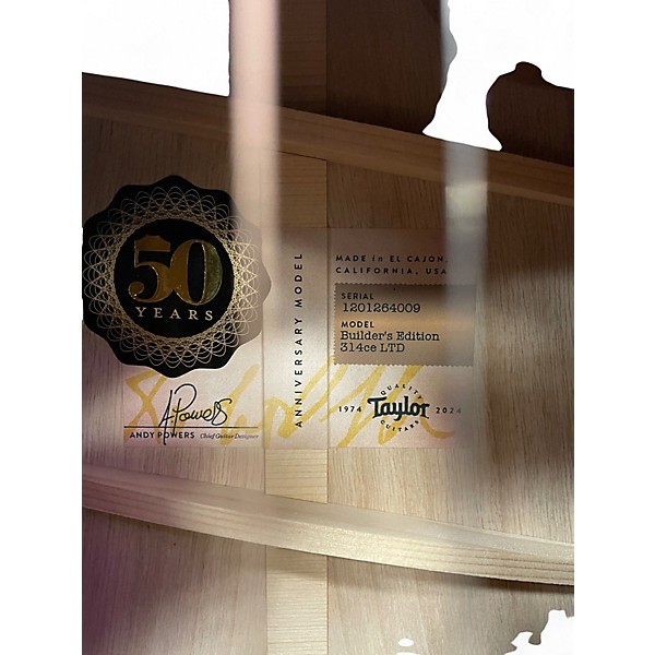 Used Taylor 314CE LTD BUILDER'S EDITION 50TH ANNIVERSARY KONA BURST Acoustic Guitar