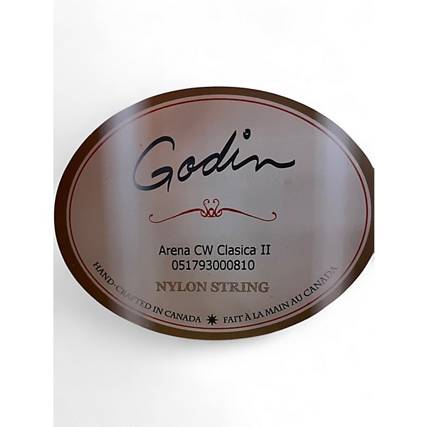 Used Godin Arena CW CLASSICA II NATURAL Classical Acoustic Electric Guitar