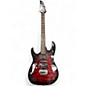 Used Ibanez GRX70QA Left Handed Transparent Red Burst Solid Body Electric Guitar thumbnail