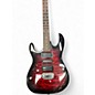 Used Ibanez GRX70QA Left Handed Transparent Red Burst Solid Body Electric Guitar
