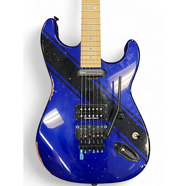 Used Chubtone California Custom Blue Solid Body Electric Guitar